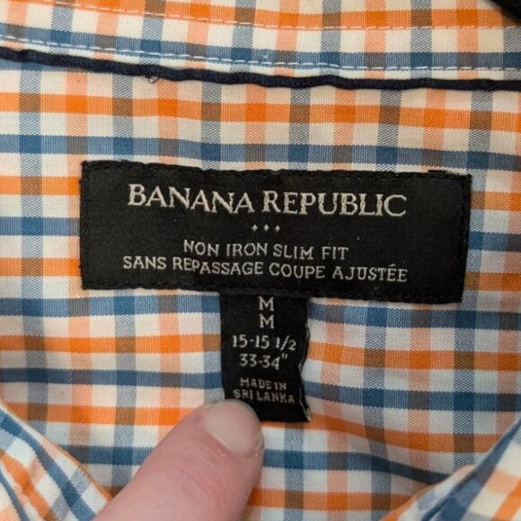 Banana Republic Plaid Slim Fit Buttoned Shirt - Picture 5 of 6